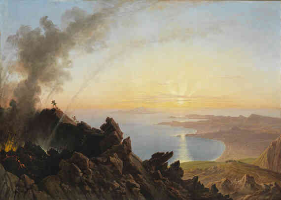 Bonus picture: Mount Vesuvius and the Bay of Naples, as displayed at the Princeton University Art Museum.