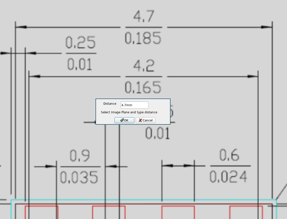 Image dimension entry form