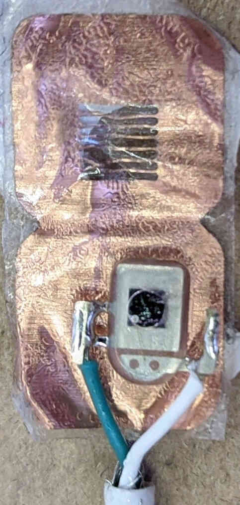 Closeup of the photodiode
