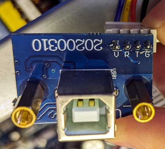 Pinout for the UART cable