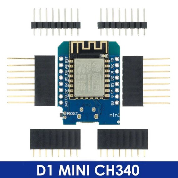 The ESP8266 D1 Mini CH340 module