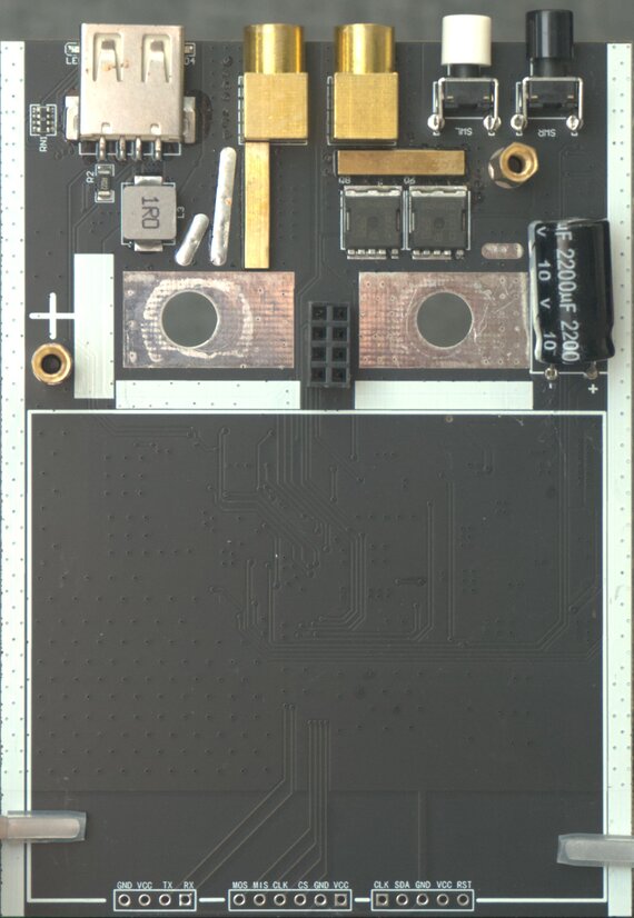 The back of the main circuit board